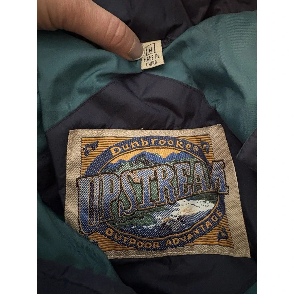 Vintage Dunbrooke Upstream Outdoor Advantage Duck Down Puffer Jacket Coat Medium